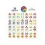 Игра настольная развивающая Домино Фрукты-овощи Magdum ME5032-23 Игра настольная развивающая Домино Фрукты-овощи Magdum ME5032-23
