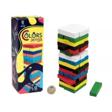 Настольная игра Colors Jenga 48 брусков Strateg 30717