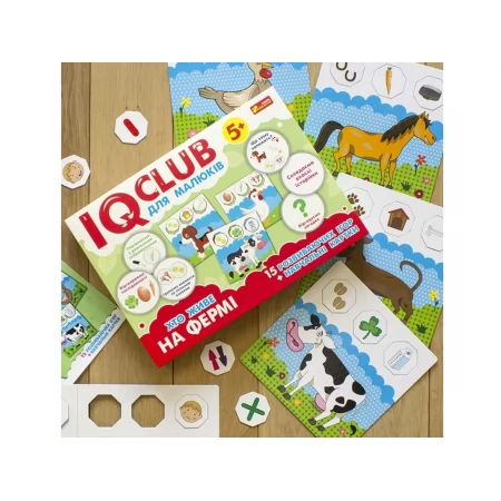 Учебные пазлы Кто живет на ферме IQ-club для малышей Ranok Creative 13203005У 288665