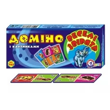 Домино с картинками маленькое Веселые зверята, Технок 0762