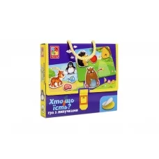 Игра з липучками Хто что ест? Vladi Toys VT1302-27