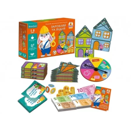 Игра настольная экономична, Зарабатывай и строй, Vladi Toys VT2312-04 Игра настольная экономична, Зарабатывай и строй, Vladi Toys VT2312-04