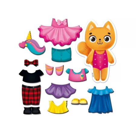 Магнитная игра Кошечка в папке, Vladi Toys VT3204-34