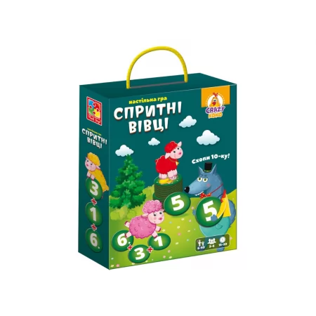 Игра настольная развлекательная, Ловкие овцы, Схвати десятку! Vladi Toys VT8033-07