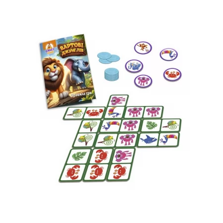 Игра настольная развлекательная Стражи джунглей, 2-4 игрока, Vladi Toys VT8055-47
