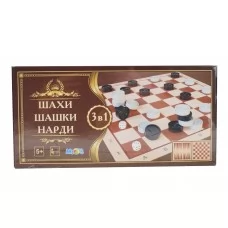 Набор 3в1 шашки, шахматы, нарды MToys S0003 Набор 3в1 шашки, шахматы, нарды MToys S0003