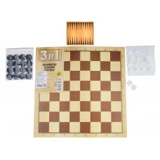 Набор 3в1 шашки, шахматы, нарды MToys S0011 Набор 3в1 шашки, шахматы, нарды MToys S0011