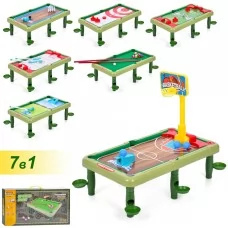 Детский настольный бильярд BabyToys 4059 на ножках 7в1