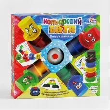 Настольная игра Кольоровий батл 4FUN 39402 с 24 картами и 15 шляпами
