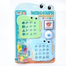 Настольная игра BabyToys 1137 с динозавром и геометрическими фигурами