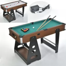 Игра G5007 2в1(бильярд, аэрохоккей), деревянный, на ножках, габаритный размер ш72-д136-в77см, игровое поле 135-64см, трость 2шт., шары, 2 ручки, 2 шайбы, от сети, в коробке, 138-68-2 Игра G5007 2в1(бильярд, аэрохоккей), деревянный, на ножках, габаритный размер ш72-д136-в77см, игровое поле 135-64см, трость 2шт., шары, 2 ручки, 2 шайбы, от сети, в коробке, 138-68-2