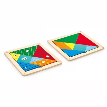 Игра-головоломка Hape Деревянный танграм E1630 Игра-головоломка Hape Деревянный танграм E1630