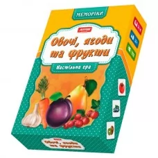 Игра настольная Artos "Овощи, фрукты и ягоды" Настольная игра-мем "Овощи и фрукты" Artos Games, 35 парных картинок, От 3-х лет