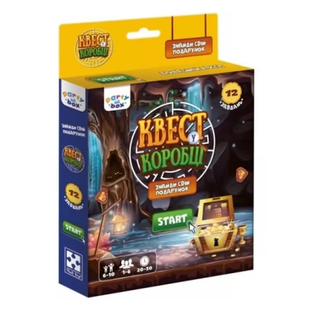 Игра настольная Vladi Toys развлекательная. Квест в коробке видеоигры. VT5902-03 125 x 20 x 205 см,  Возраст: 6-10 лет