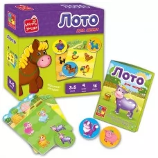 Игра развивающая Vladi Toys. Лото. "Ферма". VT2100-08 Игра развивающая Vladi Toys. Лото. "Ферма". VT2100-08