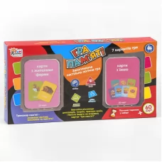  Карточная игра UKВ-В 0046-6 "Гра пам`яті - З жителями ферми та їжею" "4FUN Game Club", песочные часы, на украинском языке, в коробке