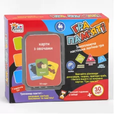  Карткова гра "Гра пам`яті - з фруктами" UKB-B 0045-1 "4FUN Game Club", українською мовою, в коробці