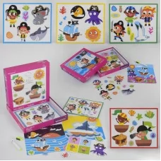 Магнітні пазли BabyToys з дошкою для малювання маркером Магнітні пазли BabyToys з дошкою для малювання маркером