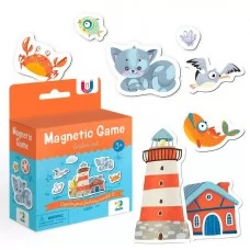 Магнитная игра DoDo Котик-морячок 17 магнитов