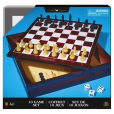 Набор из 10 классических игр Spin Master в деревянной коробке SM98376/6065366 