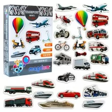 Набор магнитов Magdum Transport 25 шт детский Набор магнитов Magdum Transport 25 шт детский