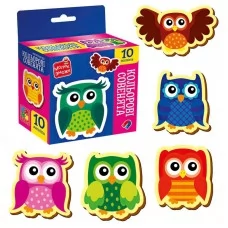 Магнитные совенята Vladi Toys VT3106-38 разноцветные