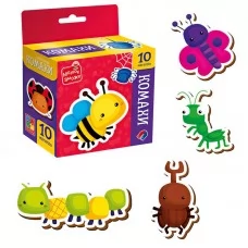 Магнитные игрушки Vladi Toys Комахи 10 шт развивающие
