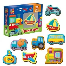 Магнитный набор Vladi Toys Транспорт VT 3106-26, 17 элементов