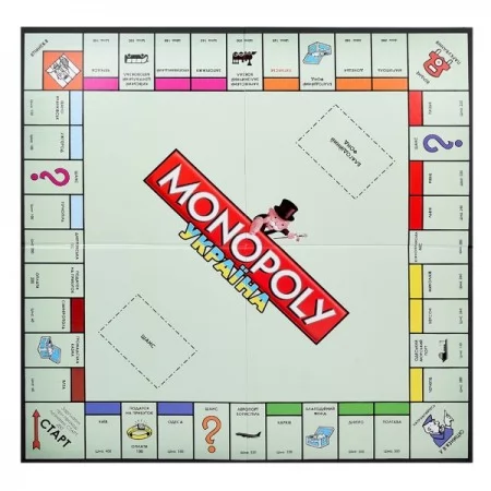 Настольная игра 6123 UA Монополия,жетоны,карточки, кубики,в кор-ке