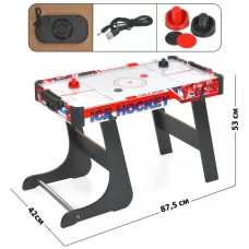 Настольная игра C3005 аэрохоккей, деревянный, на ножках, игровое поле 76,5-40см, габаритный размер д87-ш42-в53,5см, шайба 2шт, ручка 2шт, шкала ведения счета,на бат-ке/USBшнур, в коробке, 80,5-44-9,5см Настольная игра C3005 аэрохоккей, деревянный, на ножках, игровое поле 76,5-40см, габаритный размер д87-ш42-в53,5см, шайба 2шт, ручка 2шт, шкала ведения счета,на бат-ке/USBшнур, в коробке, 80,5-44-9,5см