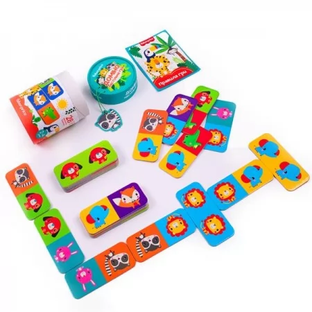 Настольная игра Fisher Price Домино Зверята VT2910-03 Настольная игра Fisher Price Домино Зверята VT2910-03
