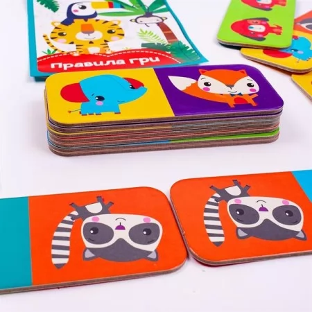 Настольная игра Fisher Price Домино Зверята VT2910-03 Настольная игра Fisher Price Домино Зверята VT2910-03