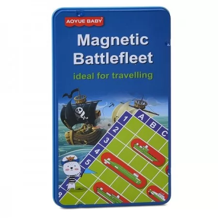 Магнитная настольная игра BabyToys 2 в 1 Морской бой и крестики-нолики