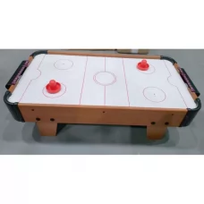 Настольная игра LD0333-69F аэрохоккей, деревянный, на ножках, поле 66,5-33см, 2 ручки, 2 шайбы, шкала ведения счета, на бат-ке, в коробке, 70,5-37-10,5см