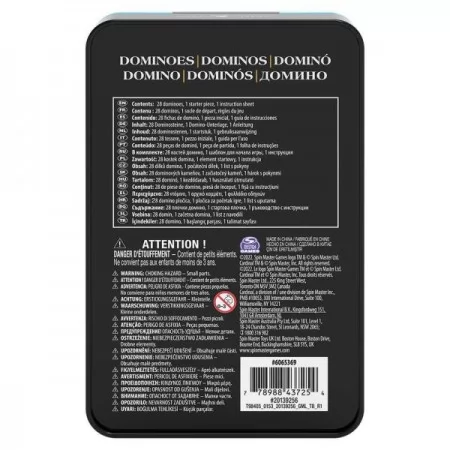 Настольная игра Spin Master Домино в жестяной коробке SM98405/6065369