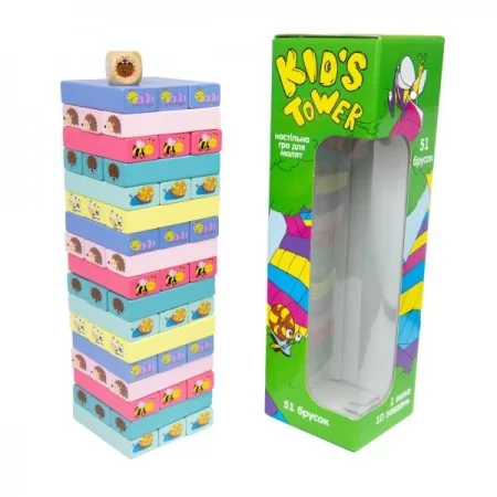 Настільна гра Strateg Kid's Tower Дженга укр. мовою