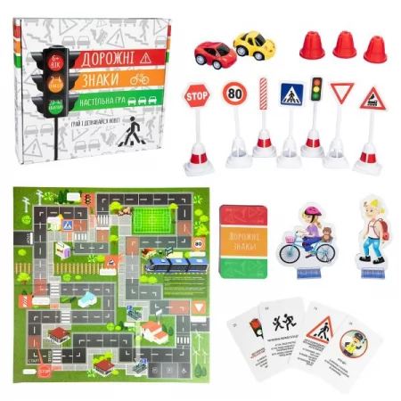 Настольная игра Strateg Дорожные знаки на укр. языке 