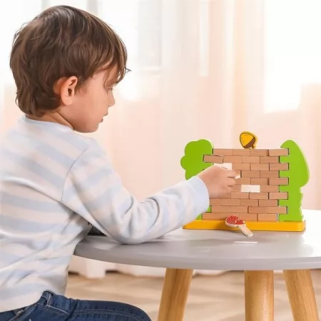 Настільна гра Viga Toys Стіна з цеглинок