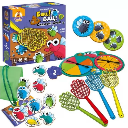 Настольная игра Vladi Toys Бешеные мухи VT8055-37 Настольная игра Vladi Toys Бешеные мухи VT8055-37