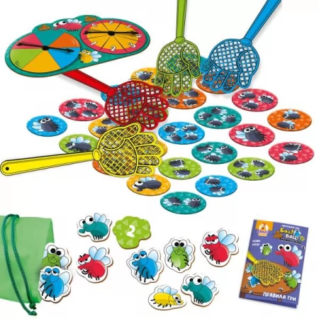 Настольная игра Vladi Toys Бешеные мухи VT8055-37 Настольная игра Vladi Toys Бешеные мухи VT8055-37