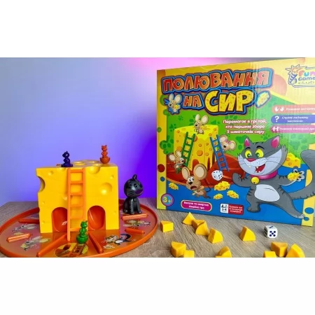 Настольная игра Охота на сыр 4FUN от 2 лет