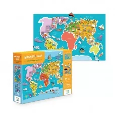 Магнитная игра Dodo магнитная карта 120 элементов для детей