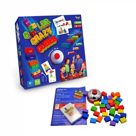 Настольная игра Color Crazy Cubes Danko Toys разноцветные кубики от 2 лет