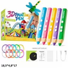 3D ручка SK201-3-F/SK201-3-L/SK201-3-Z/SK201-3-Q/SK201-3-H з набором.5кол.кор.18,5*4,8*17 