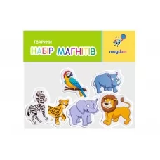 Набор магнитов Животные ЗОО рисунки 6шт Magdum ML4032-25