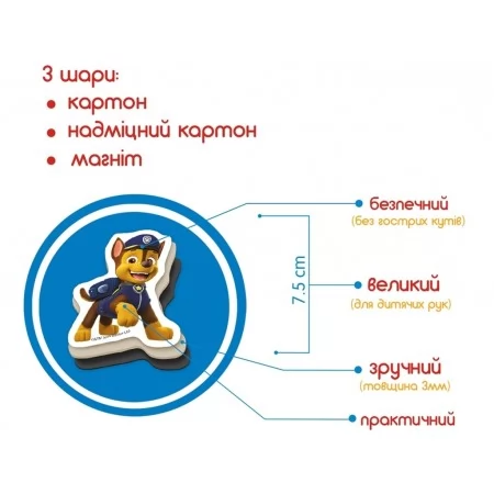 Набор магнитов Щенок патруль Веселые приключения Magdum ML4034-01
