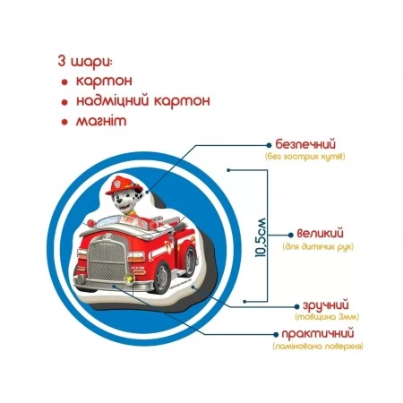 Набір магнітів Щенячий патруль Командна робота Magdum ML4034-32 Набір магнітів Щенячий патруль Командна робота Magdum ML4034-32