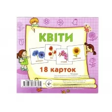 Картки міні, 18 карток, Квіти, Jumbi 9789669753694