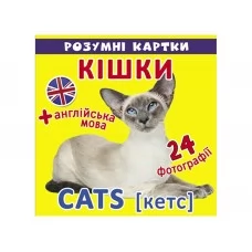 Розумні картки, Кішки, 12 карток, Crystal Book 9789669369024