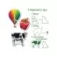 Набор магнитов 4in1 Magnetic Gift puzzle for baby 54 шт Magdum ML4031-62 EN